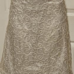 Casual Half Body Skirt White