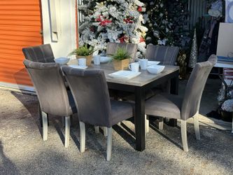 Adorable Ashley Dining Table With 6 Chairs