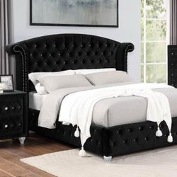 WE MAKE LUXURY AFFORDABLE! KING SIZE BEDROOM SET $1425! QUEEN SIZE $1325!  INCLUDES DELIVERY!!  CHEST NOT INCLUDED IN PRICE !!  Brand new upholstered 