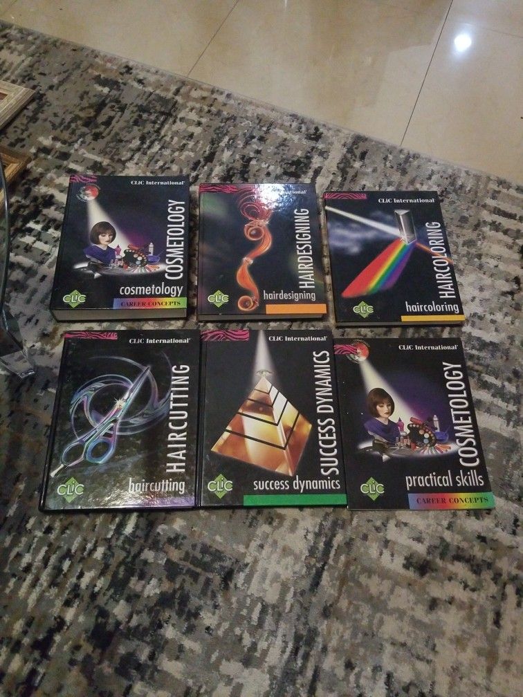 6 New CLiC International Cosmetology Books