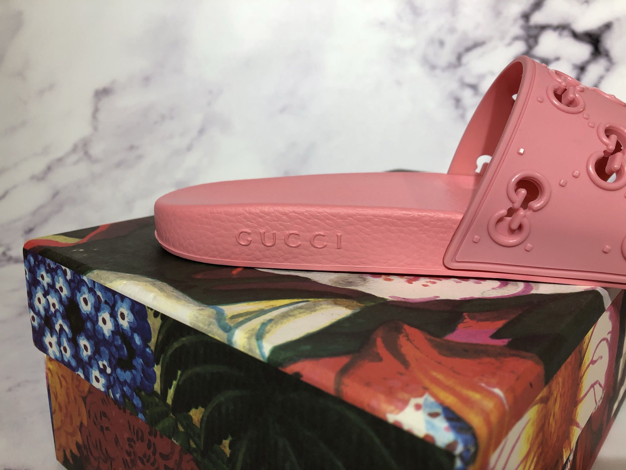🥰Authentic Gucci GG Slides – Pink | Women’s 6.5 & 7 In-Hand