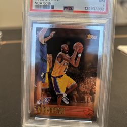 Kobe Bryant Rookie Card Graded PSA 7