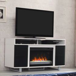 Media Center with Electric Fireplace
