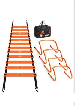 Speed and Agility Training 20FT Ladderr & 4 Adjustable and Foldable Ladder