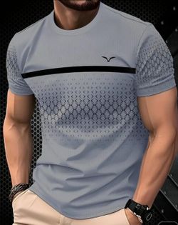 Gray  Men's T-Shirts  M