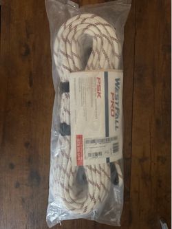 West Fall Pro 7/16 inch Kernmantle rope  with 2 sewn eyes.