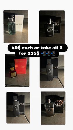 Men’s colognes