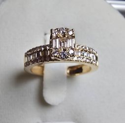 1 carat Natural Diamond 18k Gold size 7