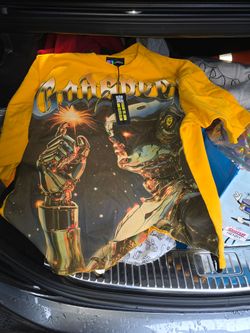 Godspeed Long Sleeve Graphic T-Shirt Yellow