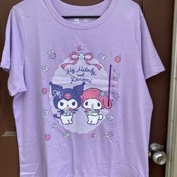 My Melody and Kuromi Women Purple T-SHIRT xL