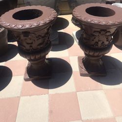 New Flower Pots Made Out Of Cement 