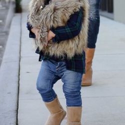 Faux Fur Vest For A Little Girl 4T, 4 yr ✨ Thumbnail