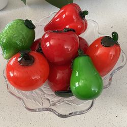 Beautiful Crystal Fruit Decor