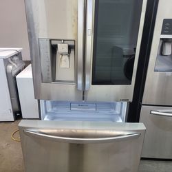 REFRIGERATOR LG STAINLESS STEEL WITH SHOSE CASE 💯