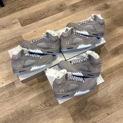 Jordan 5 Retro “Wolf Grey” Sizes 5.5Y - 6.5Y Kid’s & Sizes 9.5 - 12 Men’s IN HAND BRAND NEW