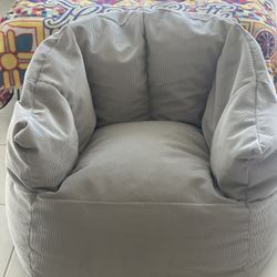 Target Soft Corduroy Light Grey Bean Bag  Chair!