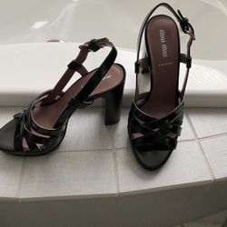 New! Black Mui Mui Heels