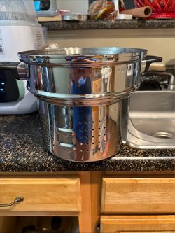 iCook Stainless Steel Pasta Pot with Strainer Insert