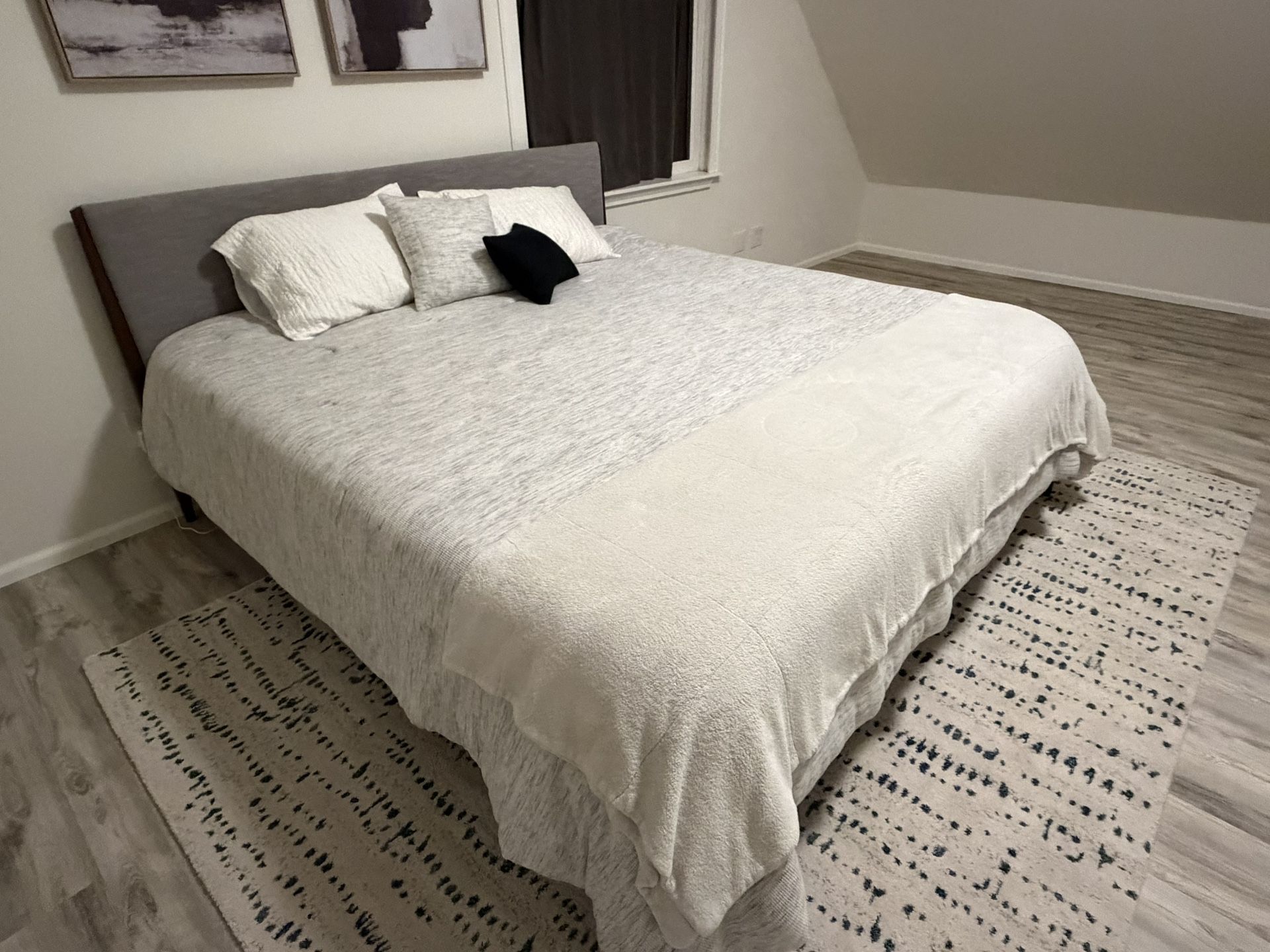 West Elm King Size Bed Frame And Casper Mattress