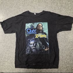 Ozzy Osbourne Rob Zombie XL 2007 2008 Vintage 2 Sided Tour Shirt Rare