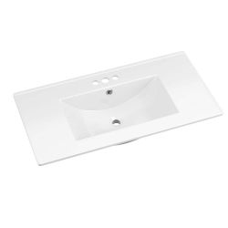 HOMEIBRO 36 in. Ceramic Vanity Top