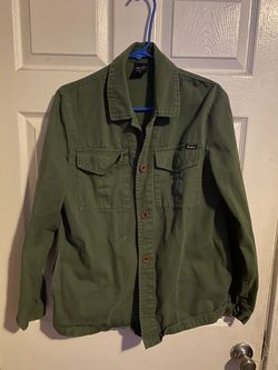 Dark Green Button Up Jacket