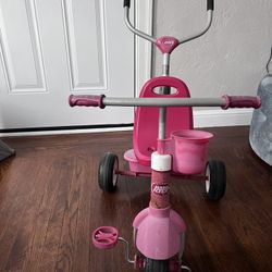Cute Radio Flyer tricycle with cup holder and bin holder /extended handle , Check my other listings  