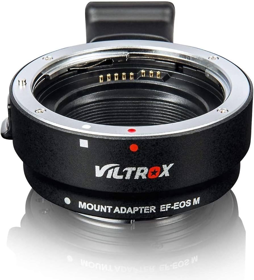 VILTROX EF-EOS M Lens Mount Auto Focus Adapter, Compatible with Canon EF/EF-S Lens to Canon EOS M (EF-M Mount) Mirrorless Camera Body EOS M100 M50 M3