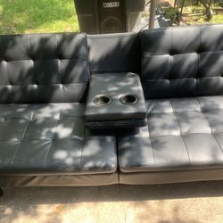 Leather Sofa And Recliner