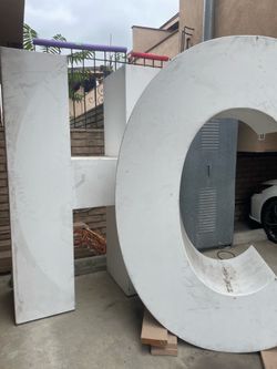 Giant letters Art Prop