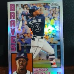2019 Topps Chrome Ronald Acuna Jr. Refractor 1984 Design 84TC-24 Atlanta Braves