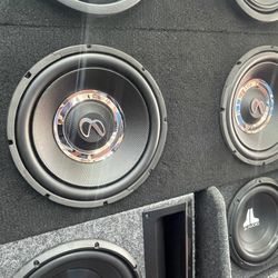 Infinity Dual 12 Inch Subwoofer With Custom Box