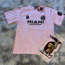 Inter Miami x Bape Pink Shirt