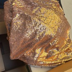 Rose Gold Sequins Table Cloths /overlay