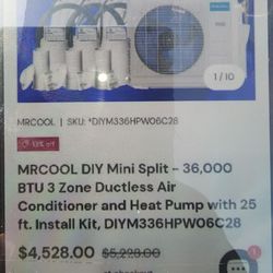 Mr cool 3 zone mini split