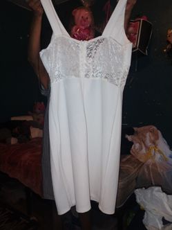 White dress size large