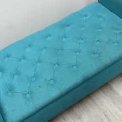 Teal Ottoman