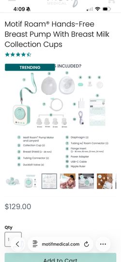 Motif Roam Breast Pump