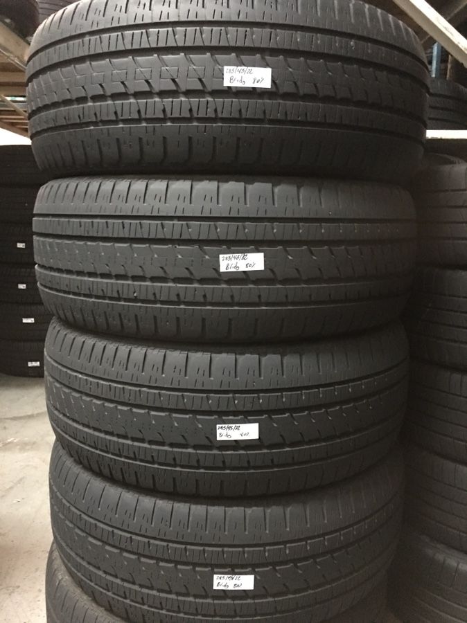 285/45/22 bridgestone dueler used tires