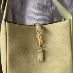 YSL Supple Small Suede Shoulder Bag 