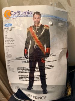 Men MODERN Prince Costume SIZE XL