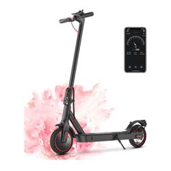 iScooter Electric Scooter,12-21 Miles Range, 19 MPH Top Speed, 350W Foldable Commuting Electric Scooter with Double Braking System and APP for Adults 