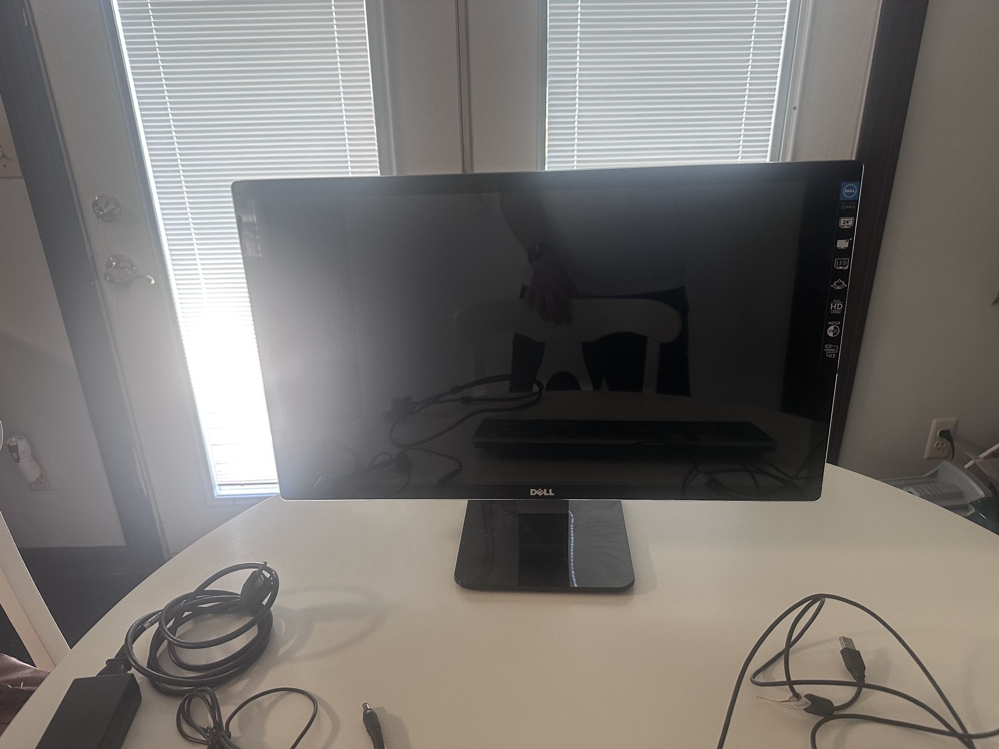 Dell computer monitor and keyboard