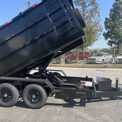 Scissor Lift Dump Trailer 