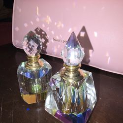Crystal Perfume Oil Decanters 