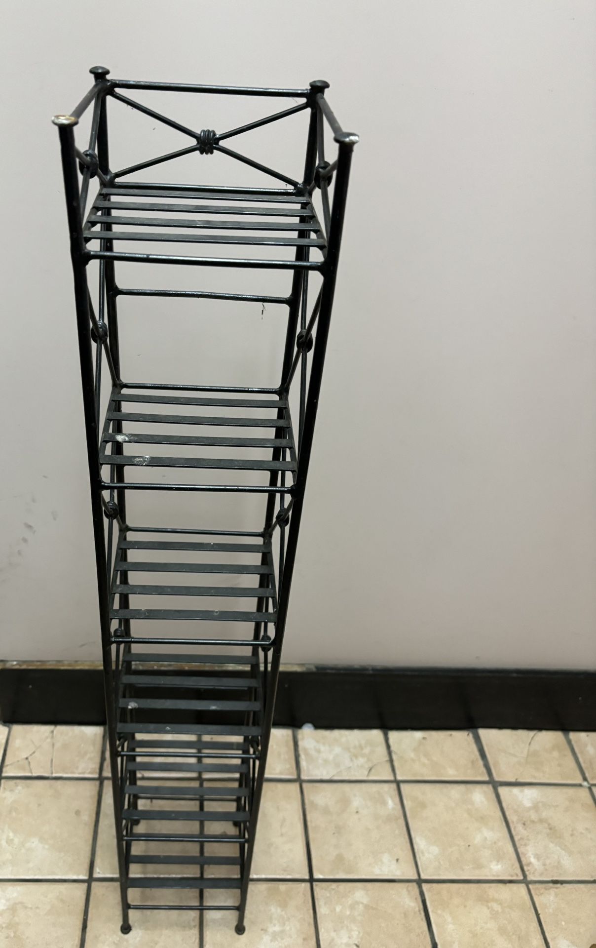 Iron Metal Shelve- 37.5 Inches Tall 