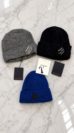 Lv and moncler beanie