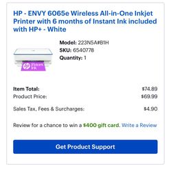 Wireless Inkjet Printers W/ink