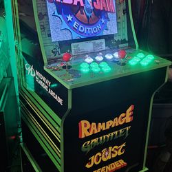 Customized Rampage Arcade 1up With 12,000 Games