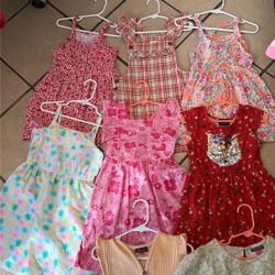 Little Girl Clothes Size 4t Summer Dress Bundle (8pcs) 